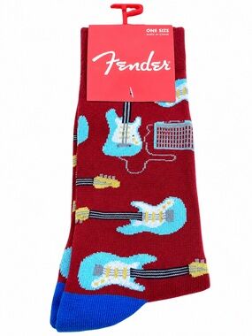 3/$25 Fender Guitars Casual Crew Socks